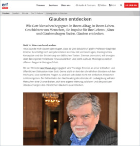 Radiobeiträge Podcast zum Thema als Christ leben auf ERF-Medien.ch