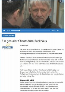 Ein genialer Chaot: Arno Backhaus