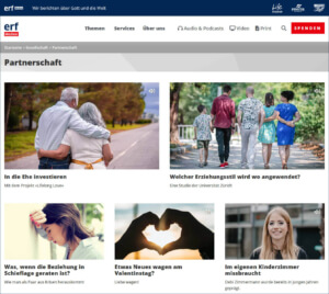 Podcasts, Radio- und TV-Sendungen zum Thema Beziehungen, Partnerschaft auf ERF-Medien.ch