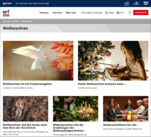Radiobeiträge Podcast zum Thema Weihnachten auf ERF-Medien.ch